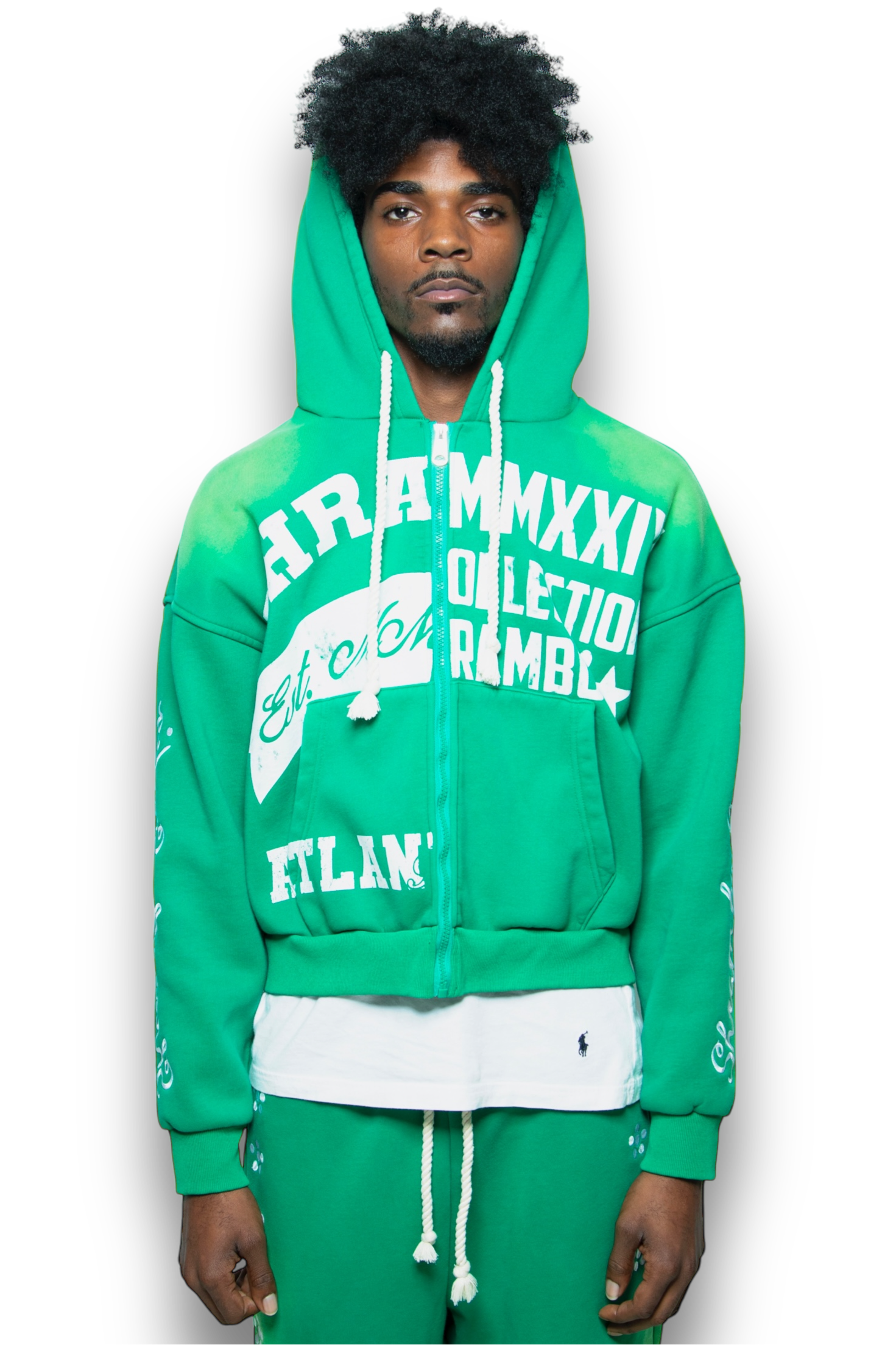 GREEN UNIVERSITY ZIP-UP JACKET