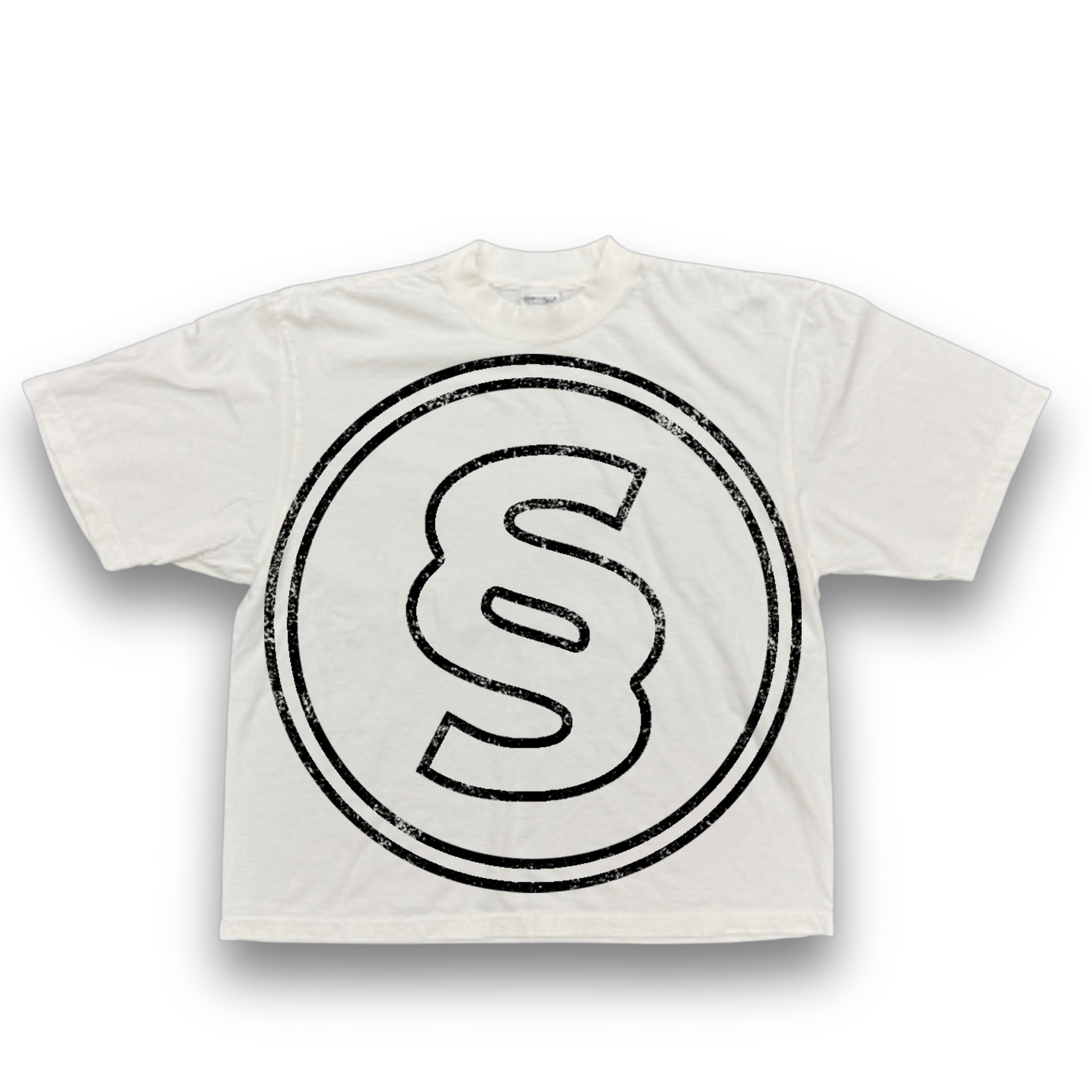 WHITE STAPLE TEE