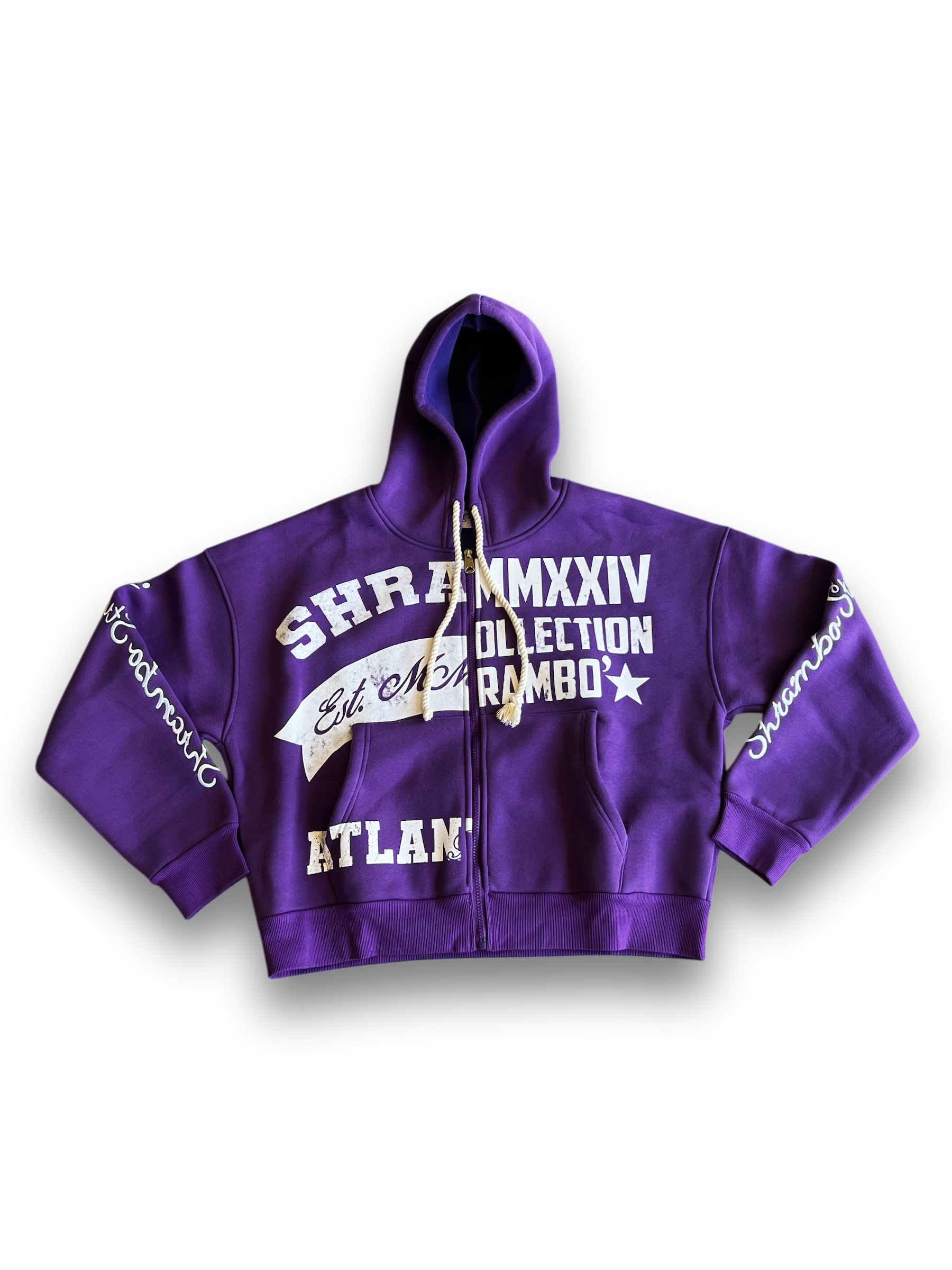 PURPLE UNIVERSITY ZIP-UP JACKET